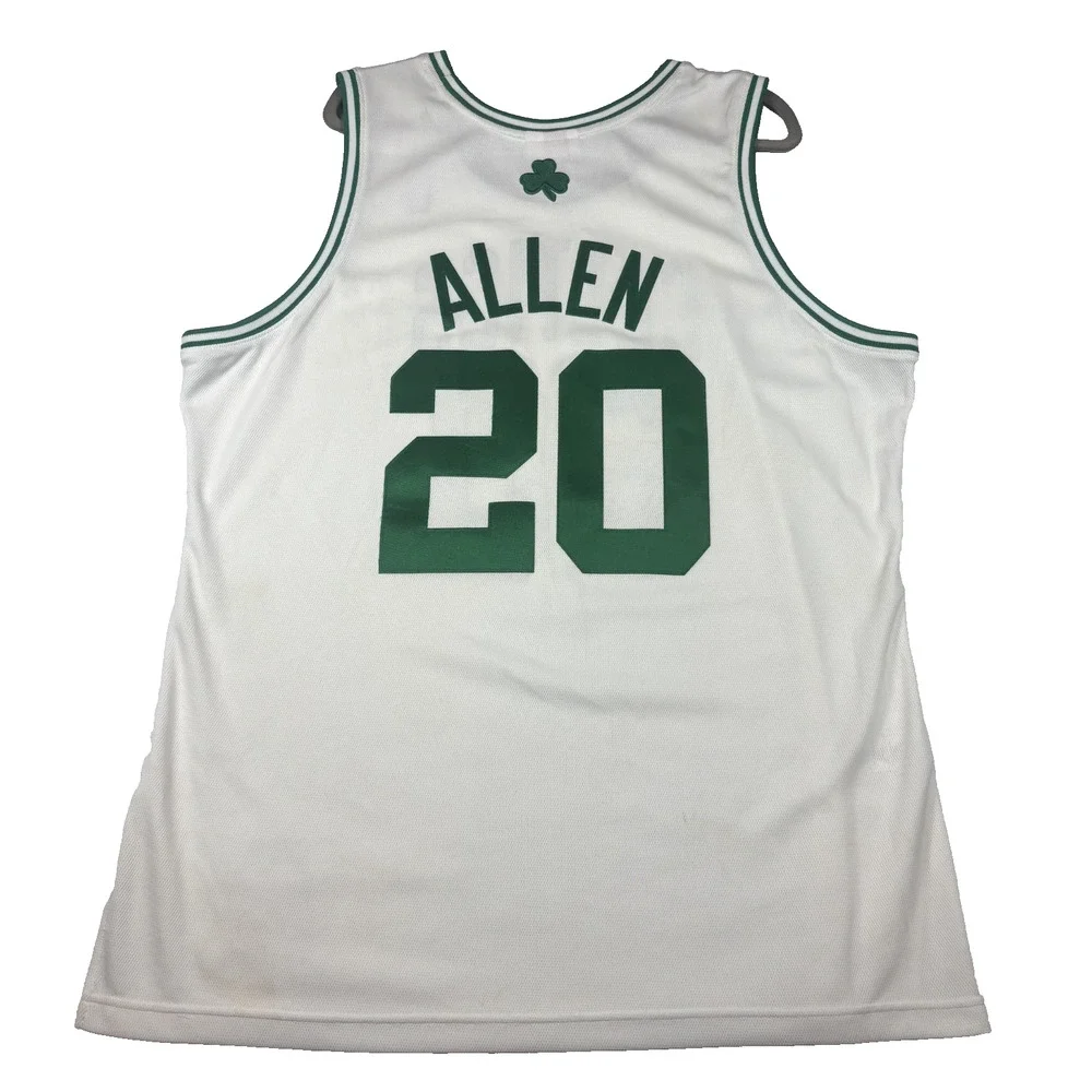 MITCHELL & NESS RAY ALLEN BOSTON CELTICS #20 WHITE GREEN JERSEY MEN'S XL